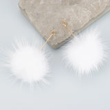 Hairball Pendant 18k Plated Real Fur Mink 10pcs/lot