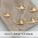 18k Plated Nickel Free Zircon Charms Pendants DIY Jewelry Making