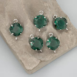 MB20 Rhodium Plated Glass Charms DIY Pendant