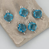 MB20 Rhodium Plated Glass Charms DIY Pendant