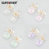 Hand Glass Beads Charms Crystal 18k Plated Charms 2pcs/lot