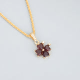 Petals Shape 18K Plated Zircon Jewelry Making DIY Pendants