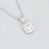 18k Rhodium Plated DIY Pendants 4 pcs/lot