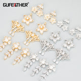 18k Rhodium Plated Zircon Copper Pendants 4 pcs/lot