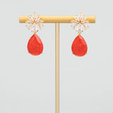 18k Plated Copper Zircon Earrings DIY Findings 6pcs