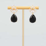 18k Plated Copper Zircon Earrings DIY Findings 6pcs