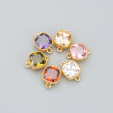 18k Plated Copper Pendant with Zircons for Jewelry Making