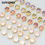 18k Plated Copper Pendant with Zircons for Jewelry Making