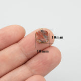 316L Stainless Steel Natural Stone Charms Jewelry Making DIY Pendants