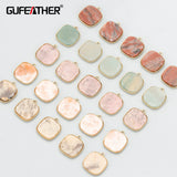 316L Stainless Steel Natural Stone Charms Jewelry Making DIY Pendants