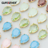 18k Plated Jewelry Accessories, Nickel Free, Copper, Glass, Charms, DIY Pendants