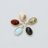 316L Stainless Steel Stone Charms Jewelry Making Pendants