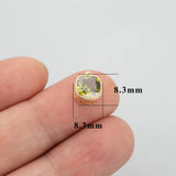 18k Plated Jewelry Accessories with Zircons, 6pcs/lot