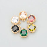 18k Plated Jewelry Accessories with Zircons, 6pcs/lot