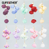 MC50 18k Plated Copper Flower Charms DIY Pendants