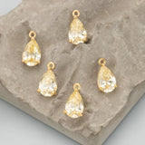18k Rhodium Plated Copper Charms DIY Pendants AAA Zircons 10pcs/lot