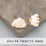Nickel Free 18k Rhodium Plated Copper Charms for DIY Earrings