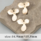 18k Rhodium Plated Leaf Shape Charms for Jewelry Making