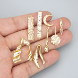 18k Rhodium Plated Copper DIY Charms Pendants 6pcs/lot