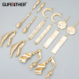 18k Rhodium Plated Copper DIY Charms Pendants 6pcs/lot