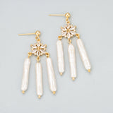 18k Rhodium Plated Copper Zircon Handmade Jewelry Charms 6pcs/lot
