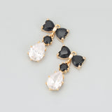 18k Plated Copper Zircon Glass Charms DIY Pendants