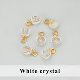 Stainless Steel Round Natural Stone Charms DIY Pendants