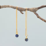 Stainless Steel Round Natural Stone Charms DIY Pendants