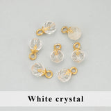 Stainless Steel Round Natural Stone Charms DIY Pendants
