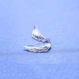 925 Silver Wing Feather Earrings Women Jewelry