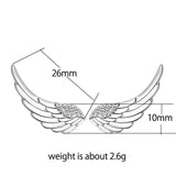 925 Silver Wing Feather Earrings Women Jewelry