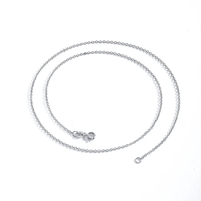 925 Silver Link Necklace Women Jewelry 45cm 47cm 55cm Long