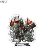 Arknights Keychain Set: Eyjafjalla, Silence, Ptilopsis, Pramanix, Exusiai