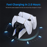 Game Controller Charging Station with Fast Dual Charging Dock