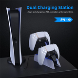 Game Controller Charging Station with Fast Dual Charging Dock