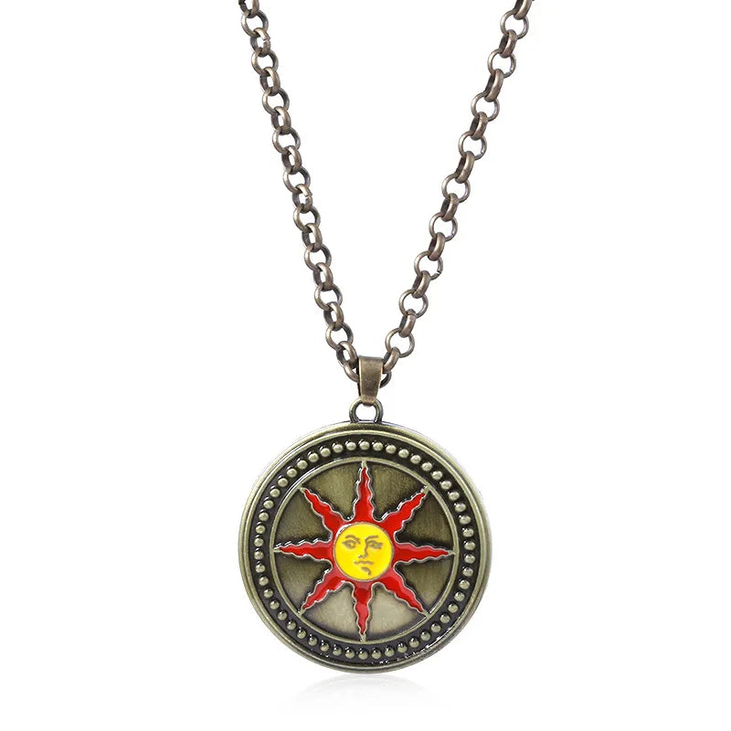 Dark Souls 3 Solaire Of Astora Sun Pendant Key Chain