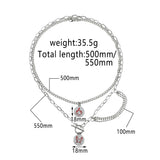 Genshin Impact Irregular Steel Hip Hop Necklace Multi-layer Necklace