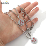 Genshin Impact Irregular Steel Hip Hop Necklace Multi-layer Necklace