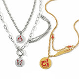 Genshin Impact Irregular Steel Hip Hop Necklace Multi-layer Necklace