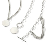 Genshin Impact Irregular Steel Hip Hop Necklace Multi-layer Necklace