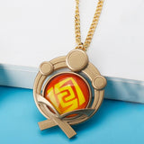 Genshin Impact Mondstadt Vision Necklace Eye Of God Elemental Pendant