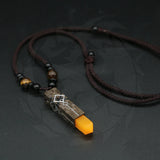Genshin Impact Necklace Zhongli Cosplay Luminous Dominus Lapidis Pendant