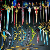 Genshin Impact Sword Keychains Skyward Blade Metal Key Rings