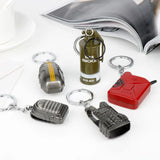PUBG Alloy Keychain Armor Bomb Model Man Jewelry