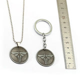 The Last of Us 2 Keychain Metal Pendant Keyring Bead Chains Necklace For Car Men