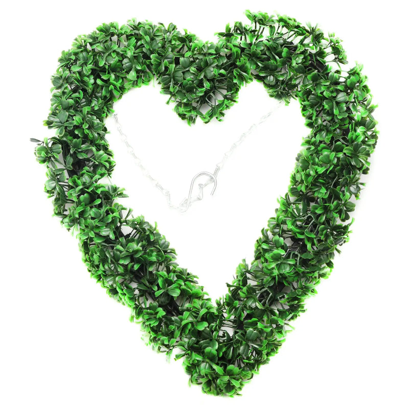 Heart Topiary Boxwood Door Hanging Love Decor
