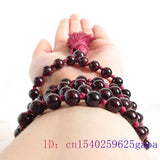 Garnet Beaded Bracelet Jade Jewelry Amulets Rosary Gemstones Men 108 Necklace