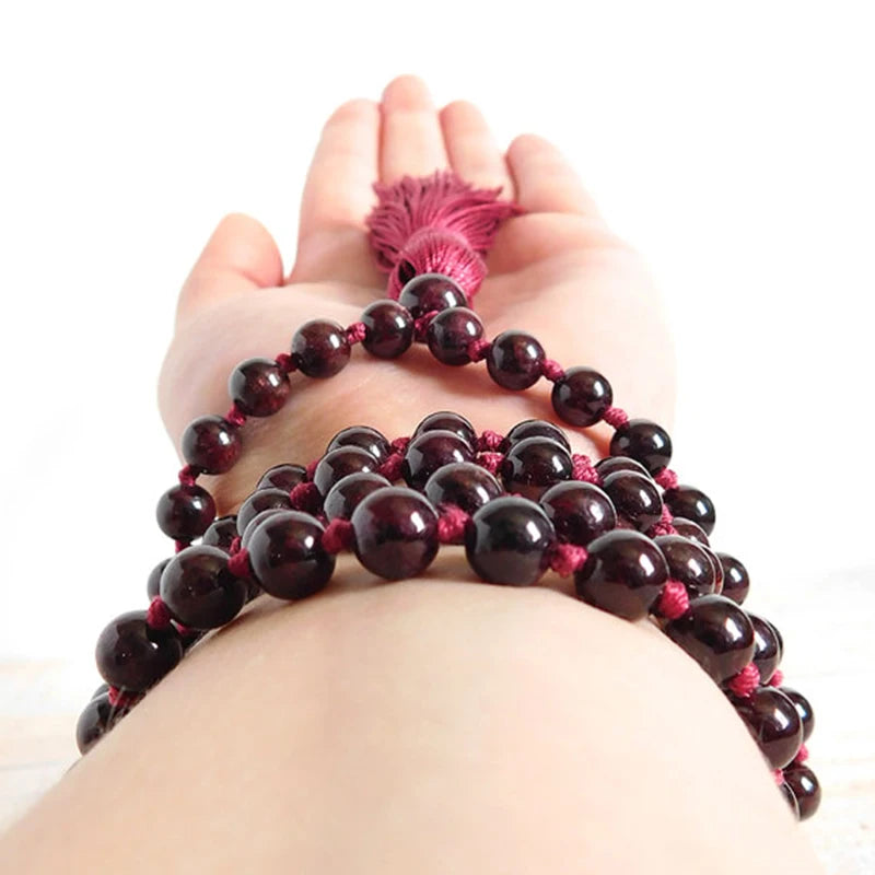 Garnet Beaded Bracelet Jade Jewelry Charms Amulet Necklace Vintage Amulets