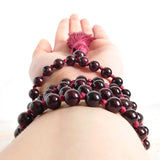 Garnet Beaded Bracelet Jade Jewelry Charms Amulet Necklace Vintage Amulets