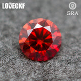 Garnet Loose Moissanite Stone VVS1 Passed Diamond Tester